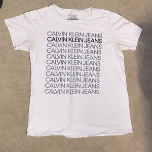 White Calvin Klein Jean T-Shirt